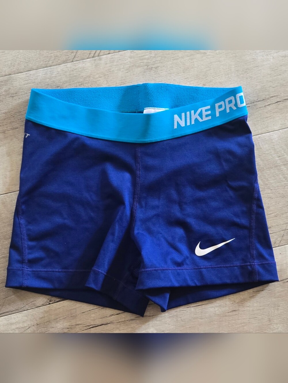Womens Blue Nike Pro Shorts